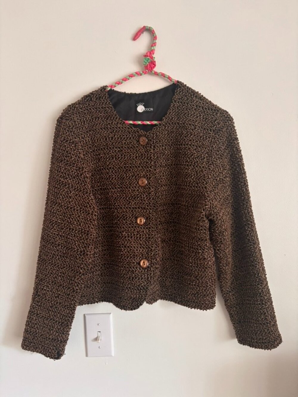 vintage Brown womens blazer - medium